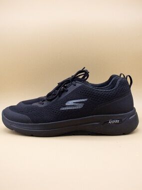 Skechers GoWalk Arch-Fit Black Athletic Shoes 124404 Women's Size 9.5